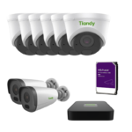 Tiandy 8x4MP Camera Kit - 10-Channel Cube PoE NVR Bundle (No AI)